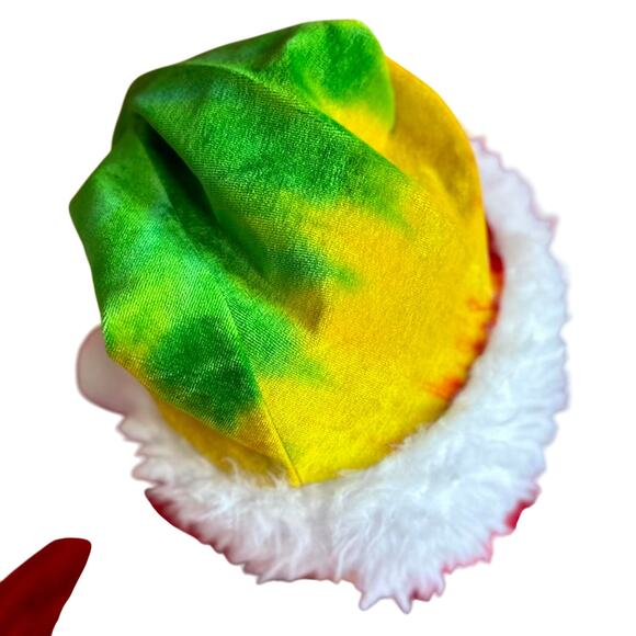 Handcrafted Tie-Dye Santa Hat main image 4